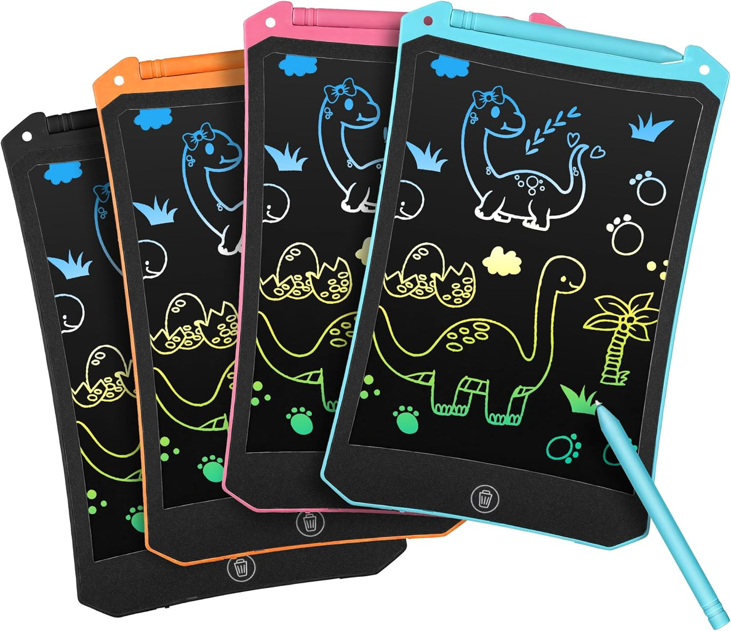 4 Pack LCD Writing Tablet for Kids, Colorful Toddler Drawing Tablet Doodle Board, Erasable Reusable Electronic Drawing Pad, LEYAOYAO Educational and Learning Toy for 3-6 Years Old Boy and Girl