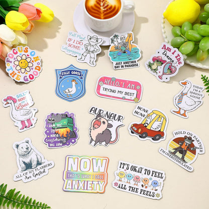 Ceenna 20 Pcs Funny Fridge Magnets Reusable Cute Animals and Words Fun Anime Refrigerator Magnets for Office Work Home Car Locker Cabinet Gifts Decorations(Classic Style)
