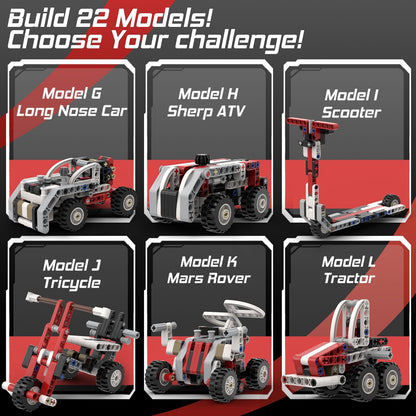 298 Pcs Technic-Parts-Set Axles-Gears-Pins-Beams-Bricks-Arms-Connectors-Wheels-Tires Compatible with Major Brand Building-Block MOC-Toy-Creations