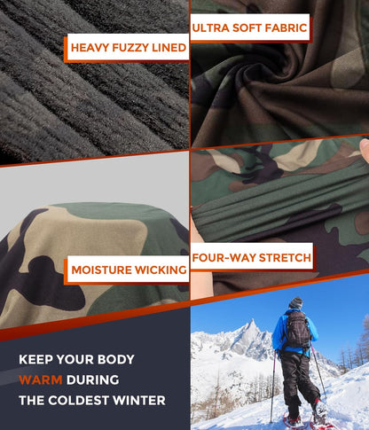 CL convallaria Thermal Underwear Long Johns Set Mens Winter Gift Hunting Gear Sport Base Layer Bottom Top - Colors A