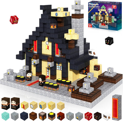 GraceDuck 300 PCS Magnetic Blocks - Magnetic Building Blocks, Stacking Magnets for Kids, Sensory Toy for STEM Montessori Sensory Toys for Kids 3+ Boys and Girls Christmas Birthday Gifts