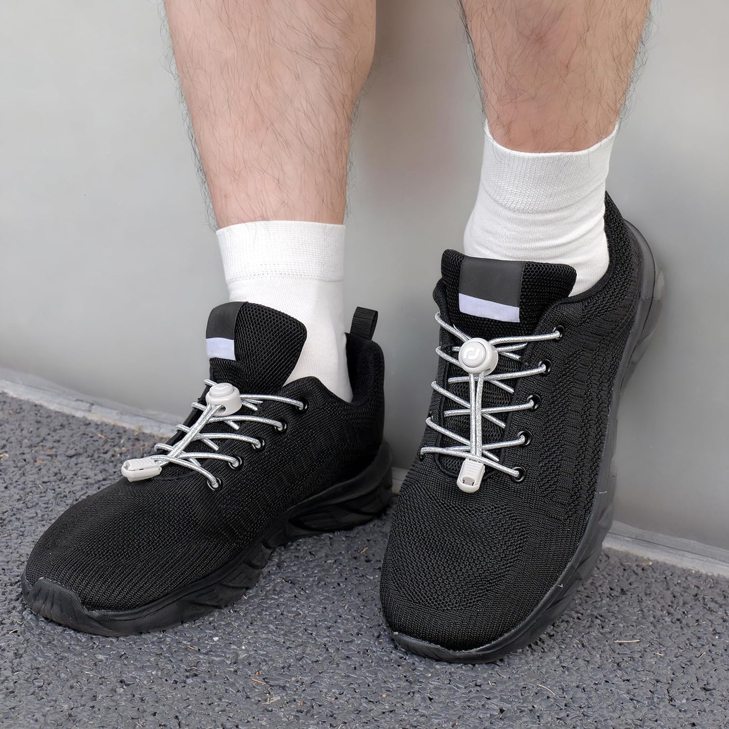 RJ-Sport Tieless Elastic Shoe Laces - Heavy Duty No Tie Shoelaces for Kids and Adult with Strong Lock and Speed Shoestrings