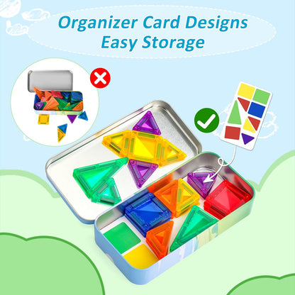 BENOKER Castle Magnetic Tiles, 3D Building Blocks STEM Educational Kids Toys for Pretend Play, 3 4 5 6 7 8 Year Old Birthday Gifts for Boys and Girls, Preschool Learning Toys for Christmas