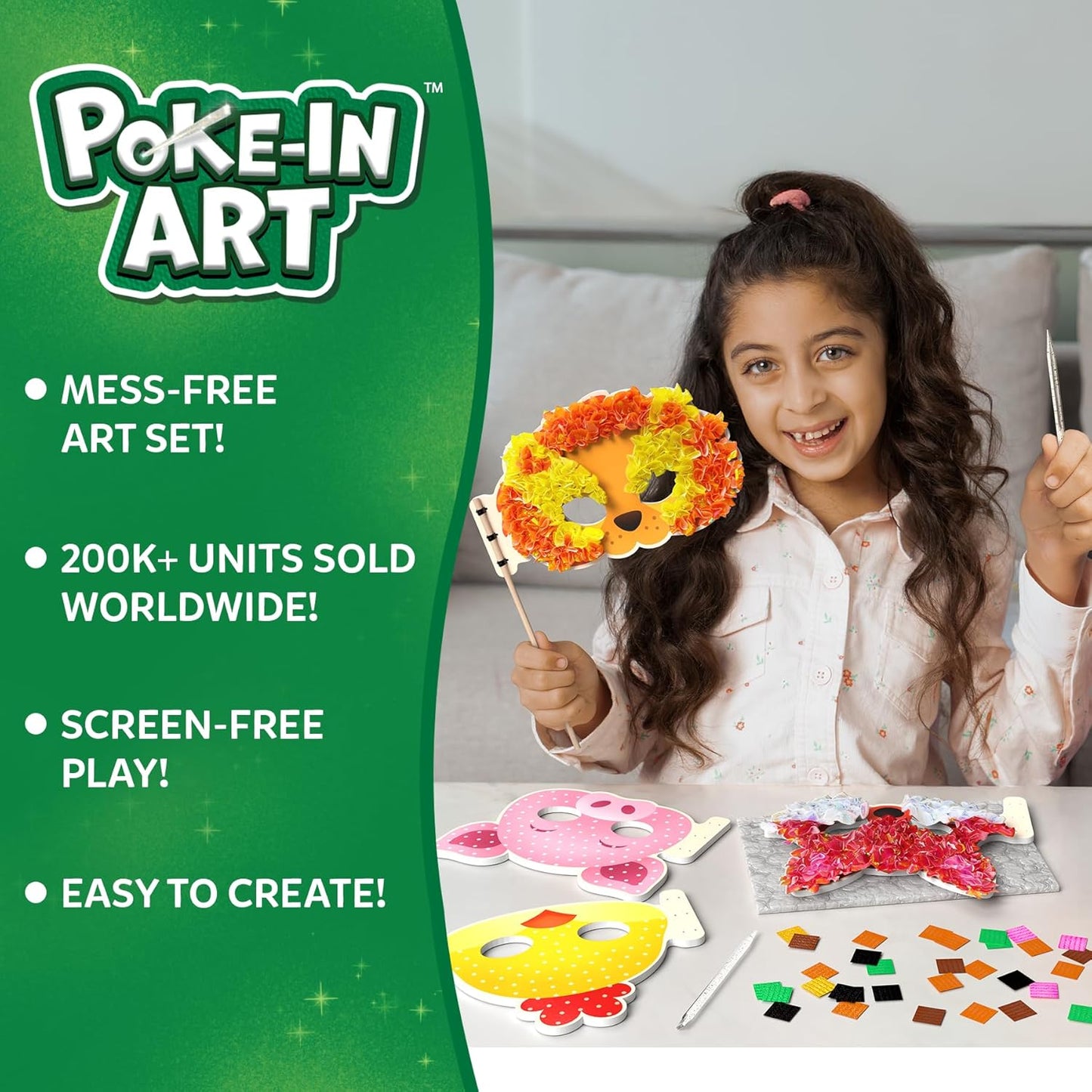 Skillmatics Poke-in Art - Magical Unicorn Dream Decor, Mess-Free Fun for Kids, DIY Wood Craft Kits, Screen-Free Activity, Gifts for Ages 4, 5, 6, 7, 8, 9