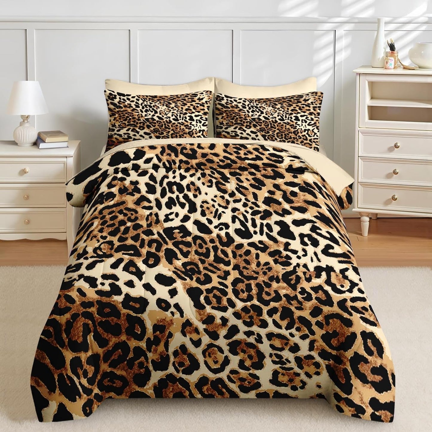 Nesker Comforter Set Twin Size, Science Lab School 5 Pcs Bedding for Kids and Adults, Medical University Chemistry Bed Sheet Sets with Fitted Sheet Pillowcase & Sham