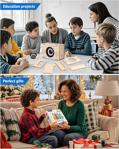 Poraxy Science Kits for Kids Age 8-12 12-14, STEM Kits 8-10, Build Your Own FM Radio Kit, Electronic DIY Experiment Engineering Building Project, Toys Gifts for Teen Boys Girls 9 11 13 15 16+