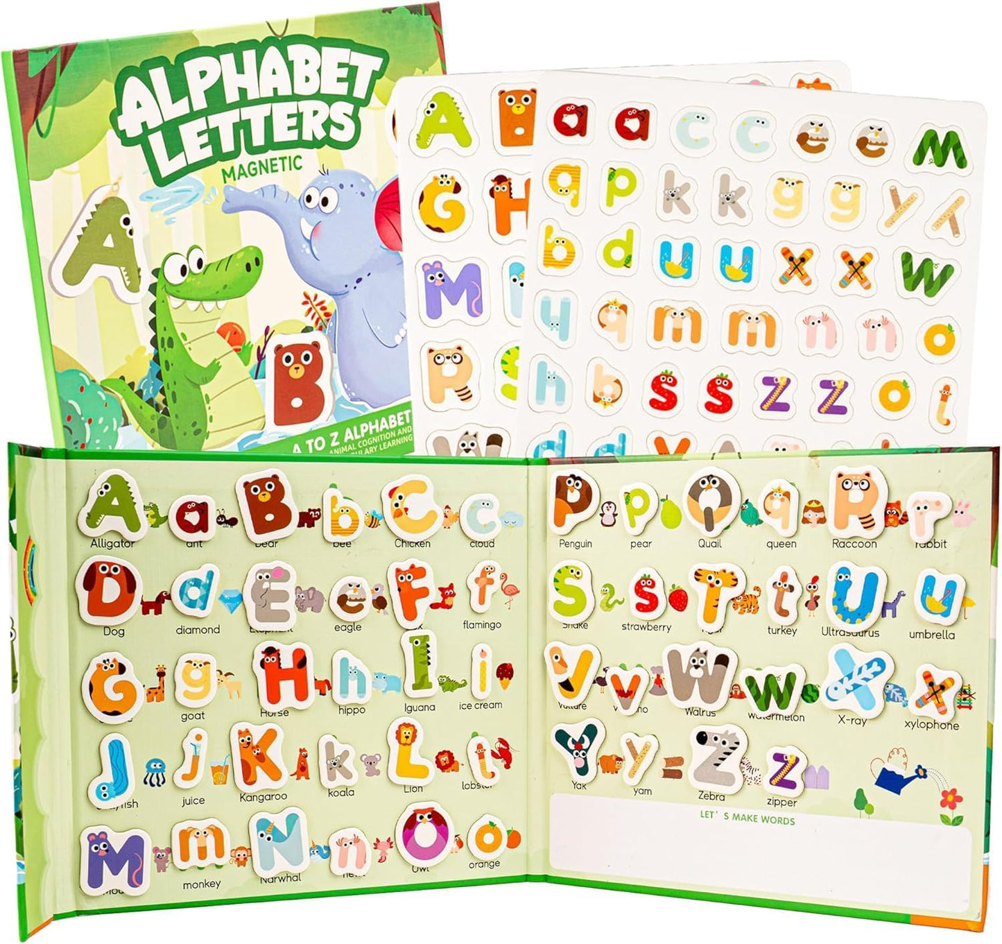 Magnetic Fraction Playbook, 103 PCS Magnetic Fraction Tiles Fraction Magnets for Elementary School Math Learning Toys for Kids Fraction manipulatives Magnetic Fraction Demonstration Book