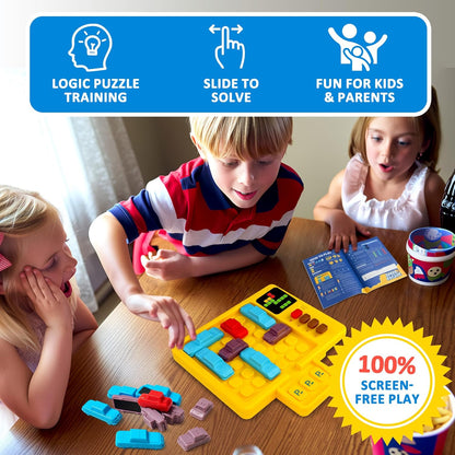 1500 Levels Intelligent Car Maze Game Huarong Road Escape Puzzle Desktop Brick Game Machine Logic Parking Blocks Kids Toy Gift