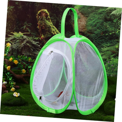 ERINGOGO 2pcs Mesh Butterfly Habitat Cages Lightweight Outdoor Enclosure for Caterpillars and Butterflies Breathable Design Zipper Seal for Observation and Growing Kits