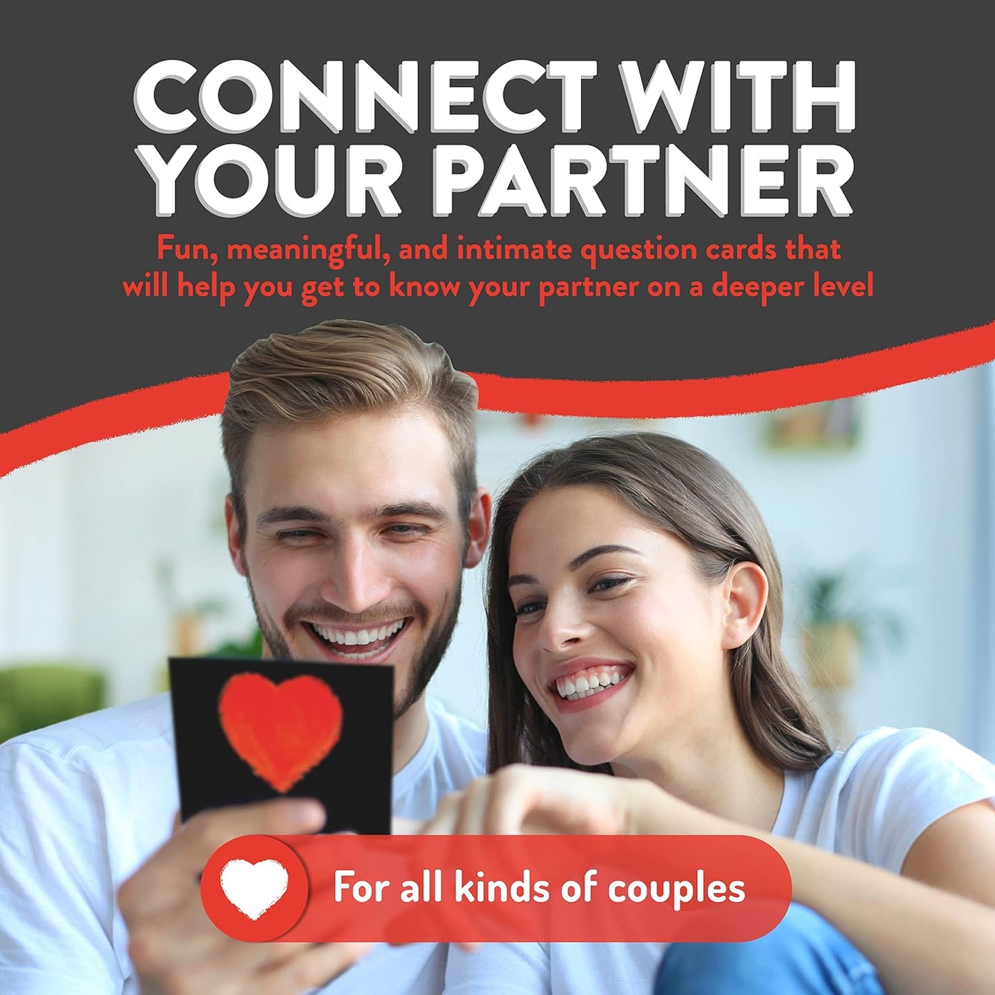 CreateFun Couple Connection Cards – 101 Engaging & Thought-Provoking Conversation Starter Cards | Gifts for Valentine’s Day, Anniversaries, Couples & Fun Games