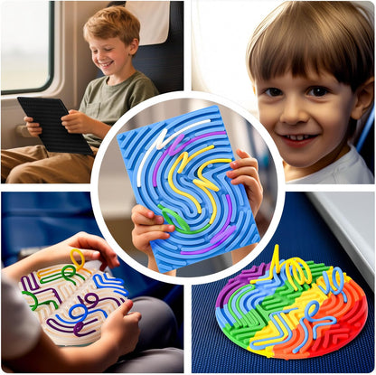 Sensory Board for Kids –Durable Silicone Sensory Activity Board –Sensory Toys for Kids with Autism, ADHD, Anxiety & Stress–Toddlers Calming Travel Essentials Fidget Toy for Kids 3+ & Adults