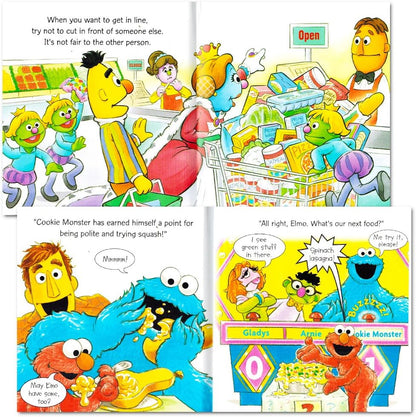 Sesame Street Elmo Manners Books for Kids Toddlers - Set of 8 Manners Books