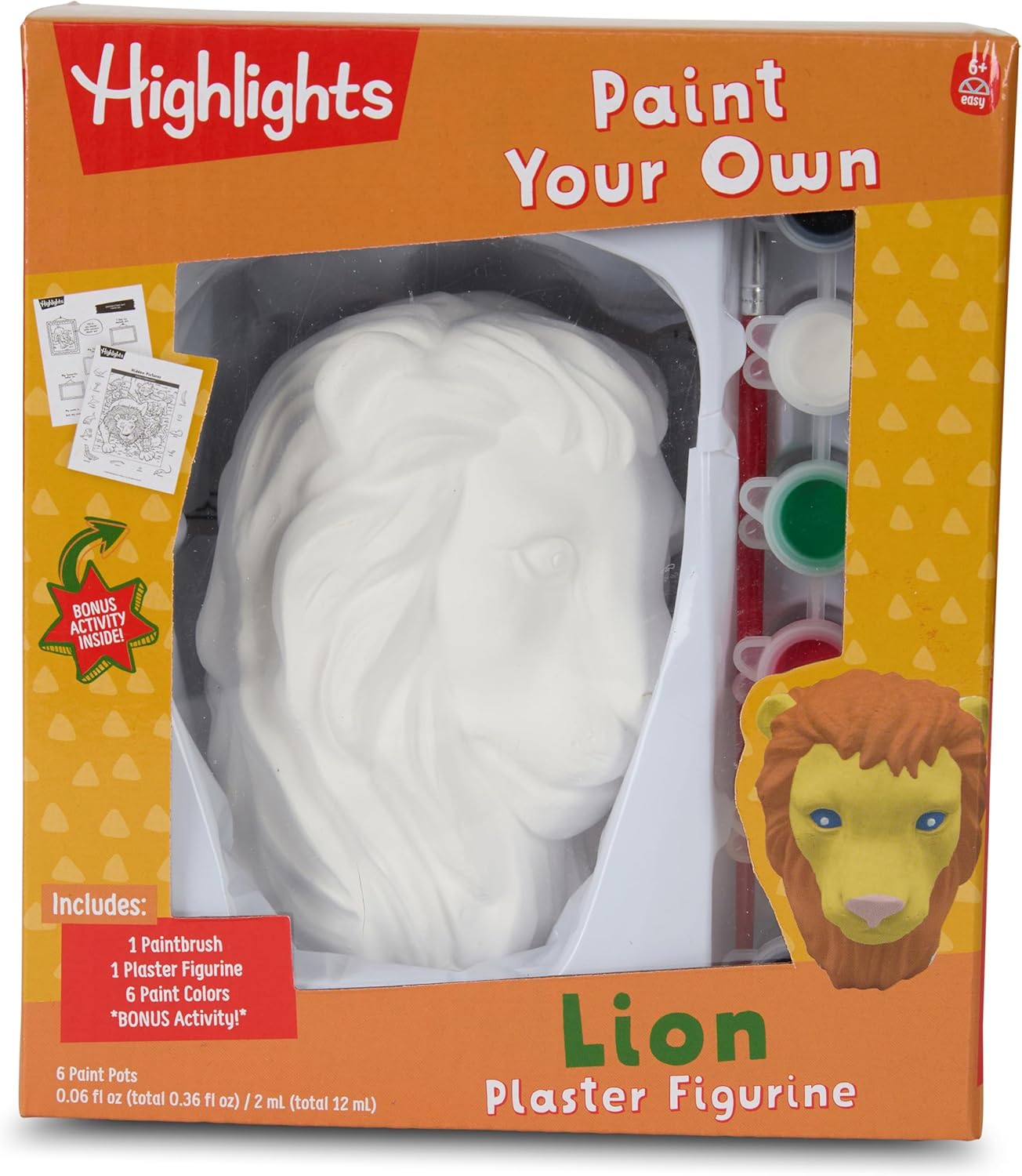 Highlights Paint Your Own Plaster Figurine & Activity Kits – DIY Art Sets with Figurines, Paints, Brush & Bonus Activities – Multiple Themes – Ages 6+
