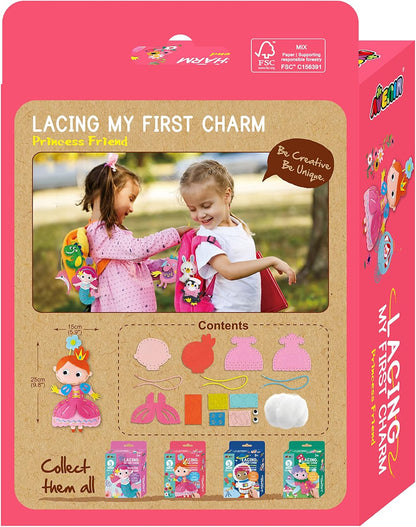 Avenir | My First Lacing | Charm Princess Friends | First Sewing for Ages 3+ | Develop Sewing and Stitching Skills