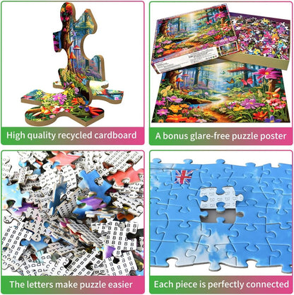 Jigsaw Puzzles for Adults 1000 Piece Puzzle for Adults 1000 Pieces Puzzle 1000 Pieces-Idyllic Rural Summer Landscape