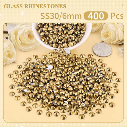 5000PCS SS6/2mm Glass Crystal Rhinestones (Clear), Bedazzling Flatback Rhinestones for Crafting DIY Crafts Nail Art Makeup Decoration, Gems Diamond Charms for Tumbler Shoes Clothing Mug