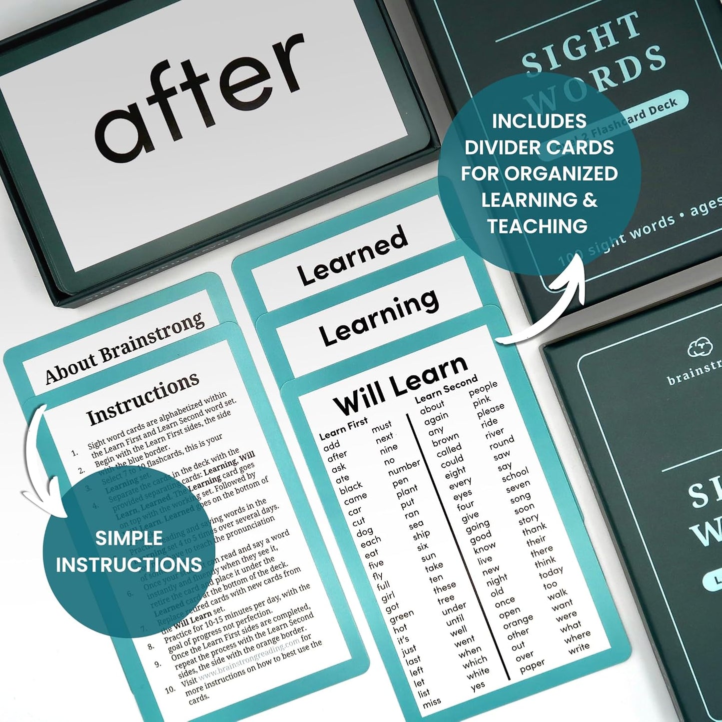 400 Essential Reading Sight Words | Ages 6-8 | Kindergarten - 2nd Grade | Build Vocabulary & Reading Skills | Premium 4-Level Box Set