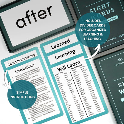 400 Essential Reading Sight Words | Ages 6-8 | Kindergarten - 2nd Grade | Build Vocabulary & Reading Skills | Premium 4-Level Box Set