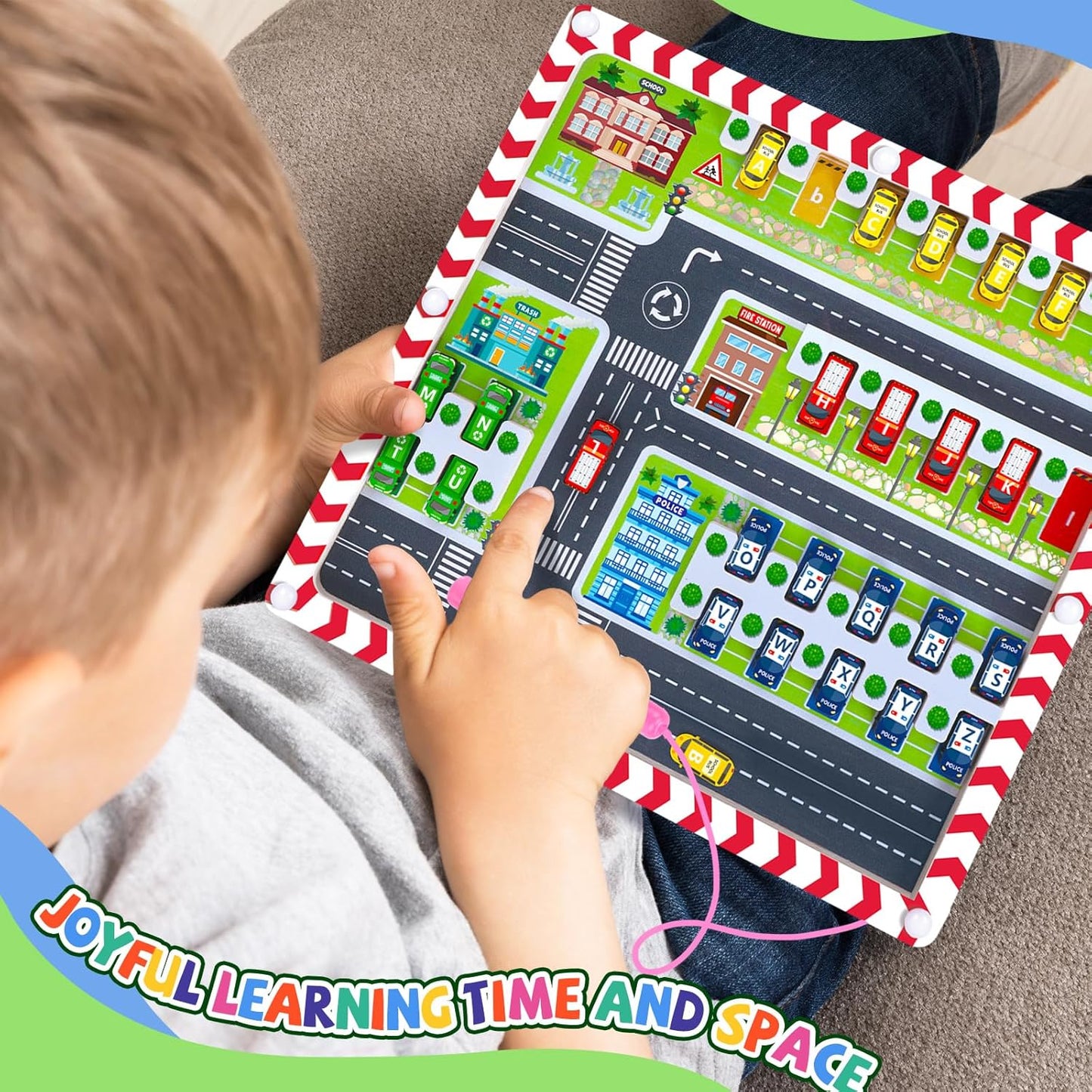 wakeInsa Magnetic Color and Number Maze,Montessori Toy for 2-5 Years Old Girls,Wooden Magnet Balls Puzzles,Toddler Busy Board Game,Preschool Learning Activities,Christmas & Birthday Gift for Kids
