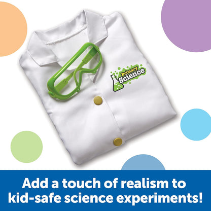 Learning Resources Beaker Creatures Lab Gear - 2 Pieces, Ages 5+ Lab Coat & Glasses for Kids, Science Exploration Games, STEM Toys for Kids