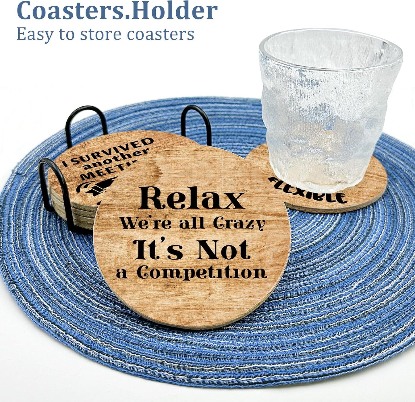 Golden Girls TV Show Merchandise,6 PCS Cork Coasters for Drinks,Funny Set with Coasters Holder,Golden Girls Fans Clean Dirty Dishwasher Magnet,Refrigerator Sign Kitchen Decor Gifts