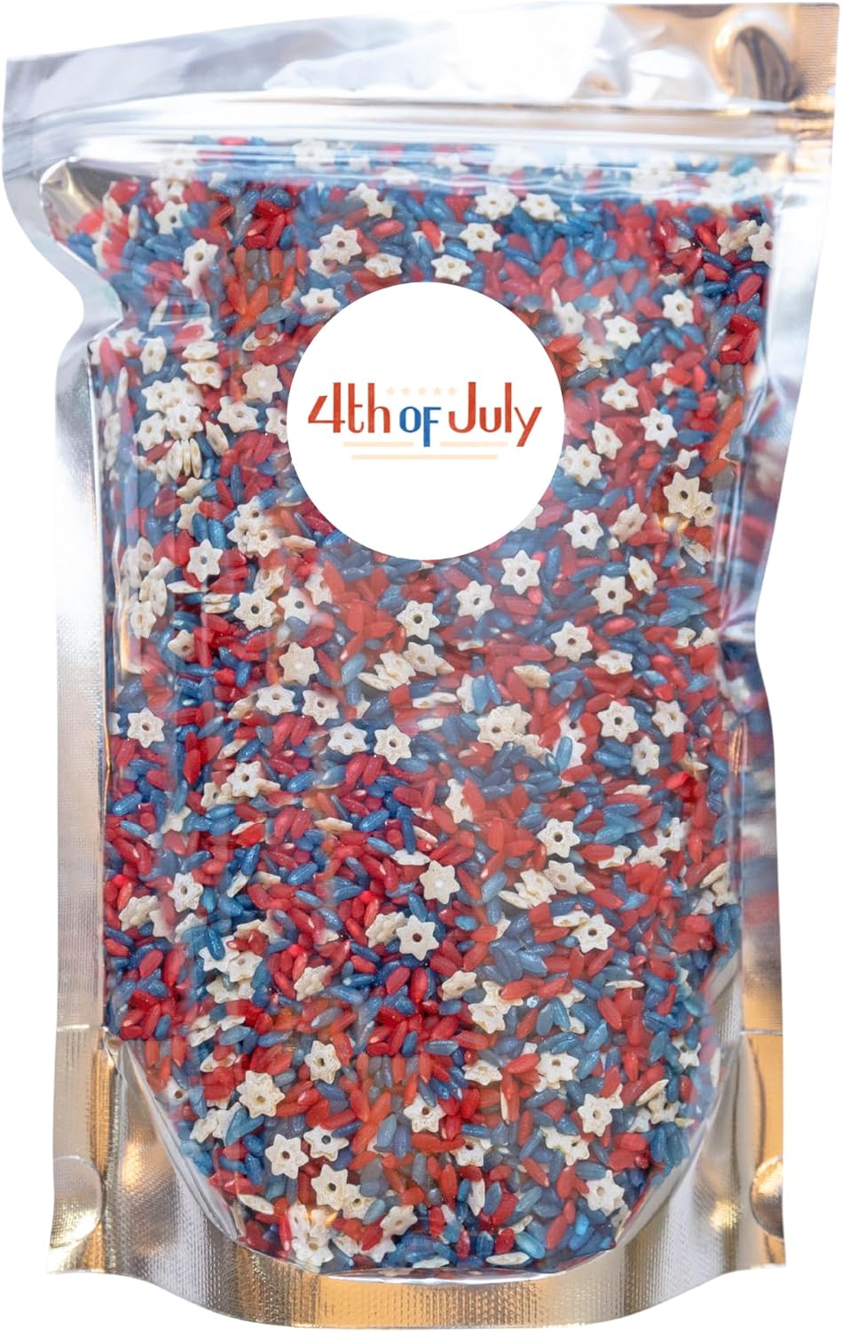 Sensory Rice, Sensory Bin Filler, Sensory Filler, Sensory Bins, 4th of July Toys, Sensory Bin Tools, Sensory Table Filler (4th of July Sensory Rice, 4 Cups)
