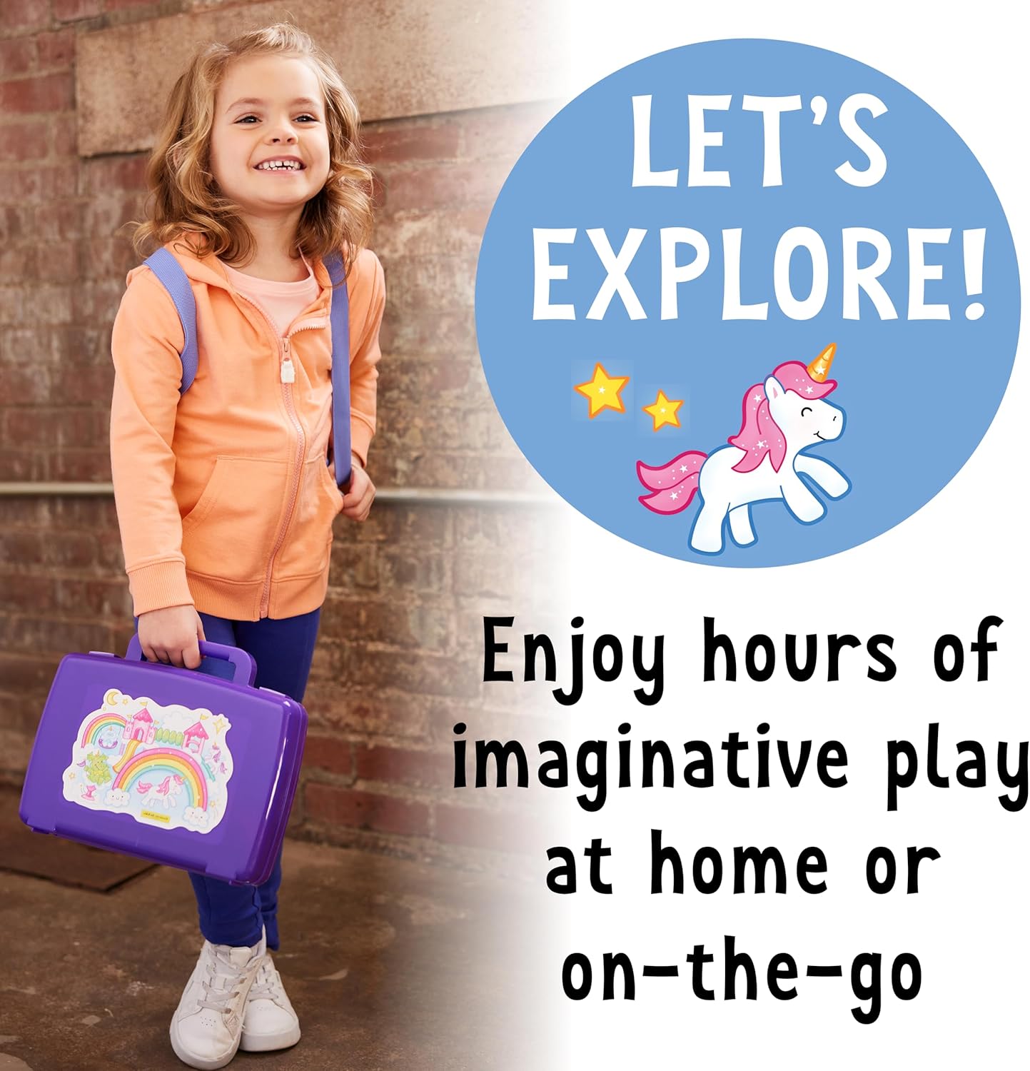 Creativity for Kids Sensory On The Go: Farmers Market - Preschool and Toddler Learning Sensory Kit, Sensory Bin Toddler Activities for Ages 3-5+