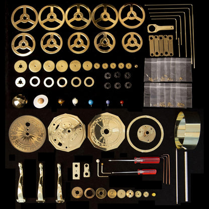 Solar System Model Kit, 200PCS Metal Orrery DIY Assembly Solar System 8 Planet Display Model, Educational STEM Planetarium with Moving Planets for Adults