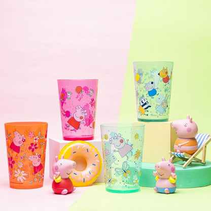Zak Designs 14.5oz Disney Frozen 2 Nesting Tumbler Set Includes Durable Plastic Cups, Fun Drinkware is Perfect for Kids, 4pk (14.5oz, Anna & Elsa & Olaf)