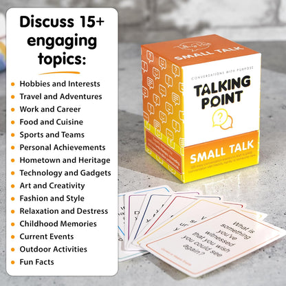 200 Icebreaker Conversation Cards - Improve Your Small Talk & Make Deep Connections - Perfect for Parties, Gatherings & More - Always Have Something to Say - Discuss Fun Questions & Interesting Topics