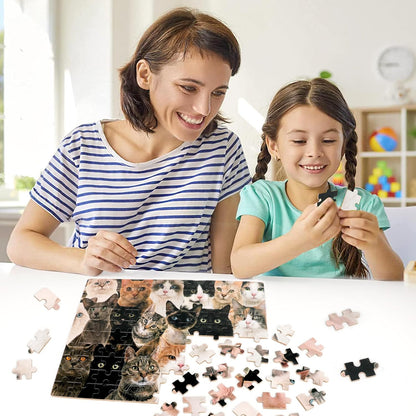 LELEMON 100 Pieces Jigsaw Puzzles in a Metal Box for Kids Age for 4-8 Boys Girls Toy Puzzles Construction Site Vehicles Children Learning Educational Puzzles Toys