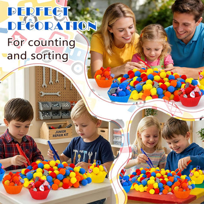 270 Pcs Numbers and Letters Sensory Bin Items Back to School Counting Sorting Sensory Bin Filler Fine Motor Numbers and Letters Geometric Figure Counts for Easter Spring Summer Sorting