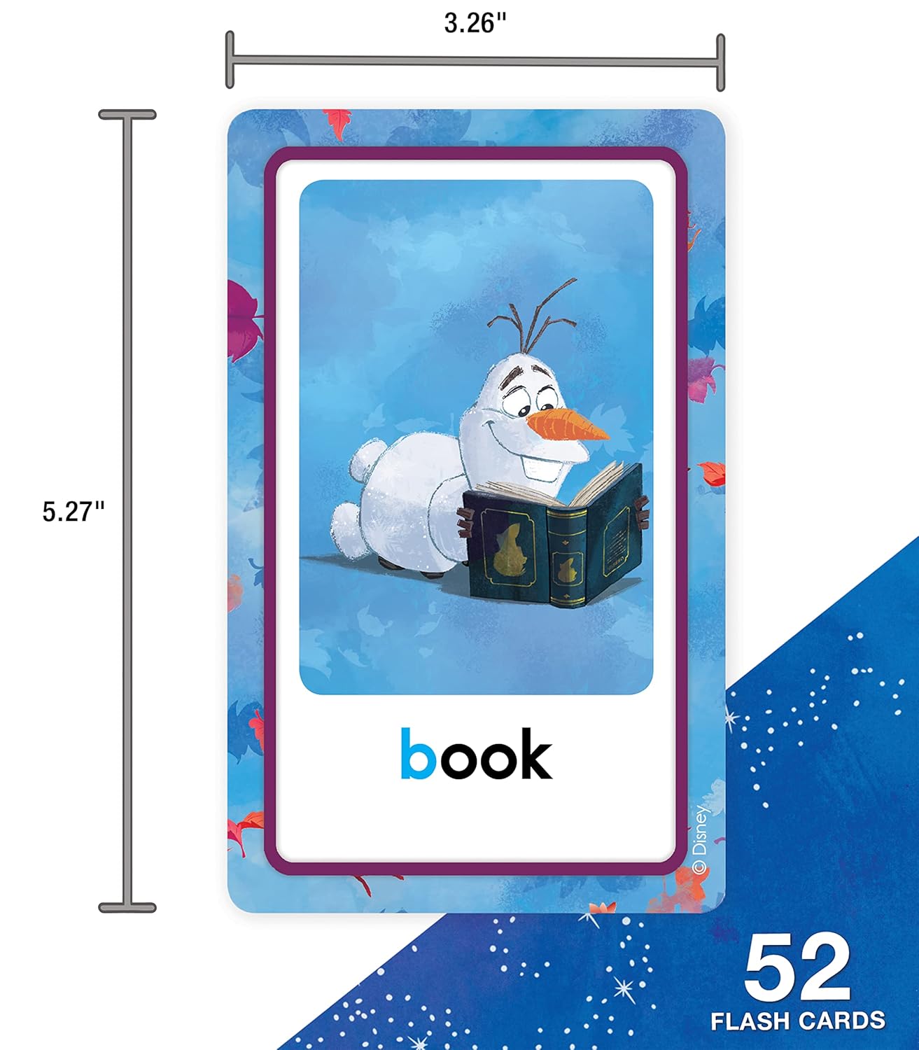 Disney Learning Frozen 2 Alphabet Flash Cards, ABC Flash Cards for Toddlers 2-4 Years, Letter and Sound Recognition With Basic Sight Word Vocabulary for Reading and Writing Readiness, Ages 4+