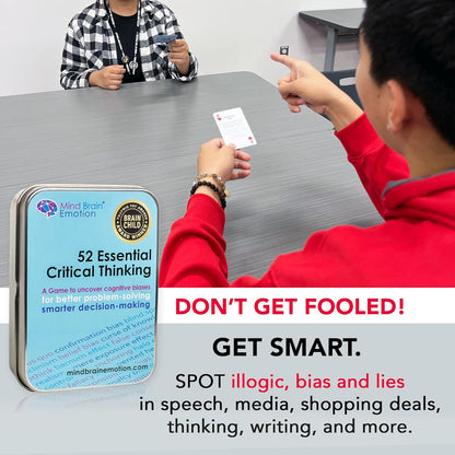 Mind Brain Emotion 52 Essential Conversations for Home, Therapy, Speech, School Classroom - Conversation Cards for Kids, Family, Teacher & Counselor to Build Growth Mindset & Communication Skills