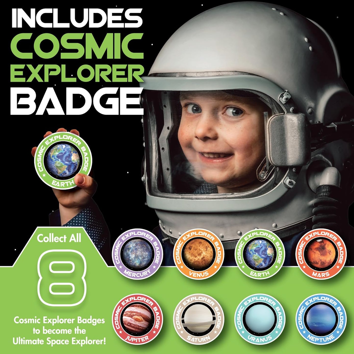 Cosmic Dig Kit by Big Discoveries - Explore The Planets of The Solar System with Gem & Fossil Excavation Kits for Kids | STEM Toy Science Dig Kits with Gemstones for Boys and Girls