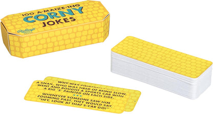 Ridley’s 100 Single Cheesy Joke Cards – Includes 100 Jokes for Kids and Adults, Funny Jokes for Family-Friendly Fun – Makes a Great Gift Idea