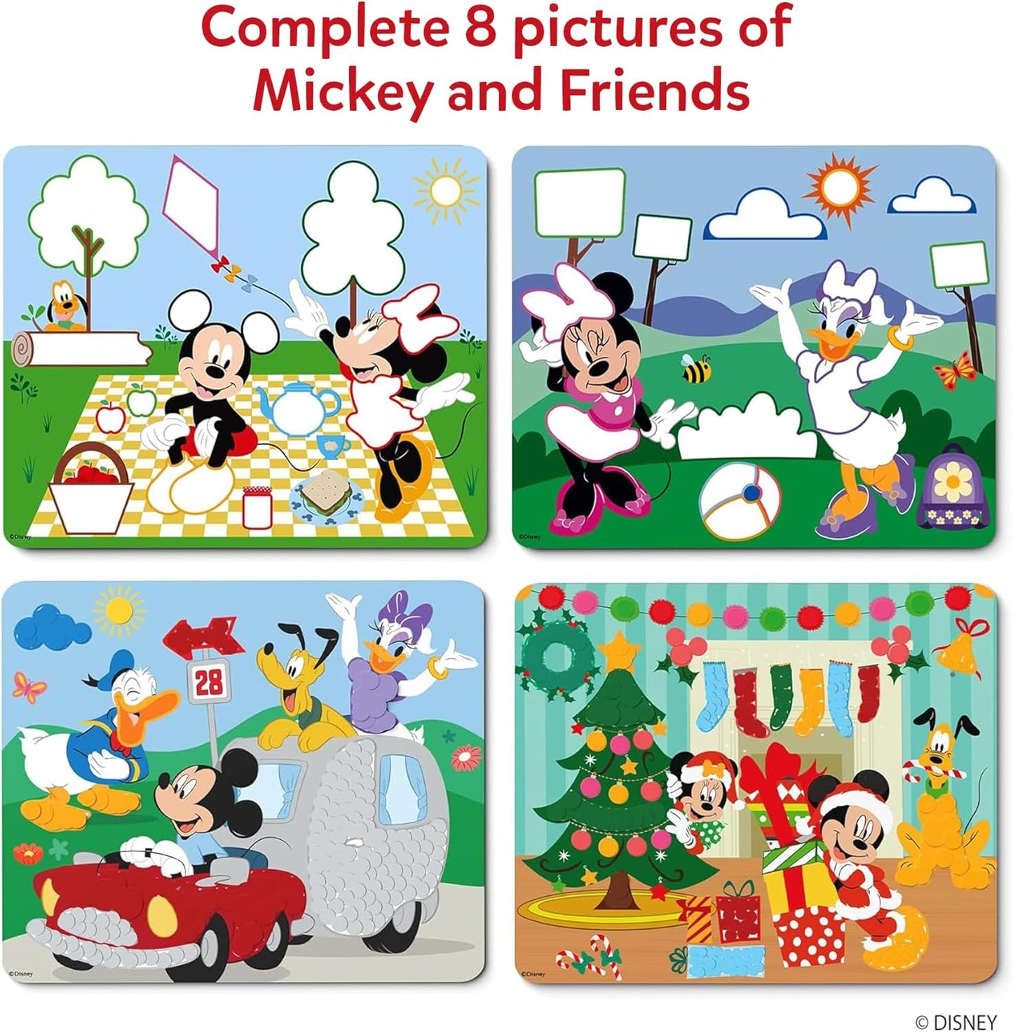 Skillmatics Dot It Sticker Art - Disney Princess, Mess-Free Fun for Kids, 500+ Stickers, Craft Kits, DIY Scrapbooking Activity, Gifts for Girls & Boys Ages 3, 4, 5, 6, 7
