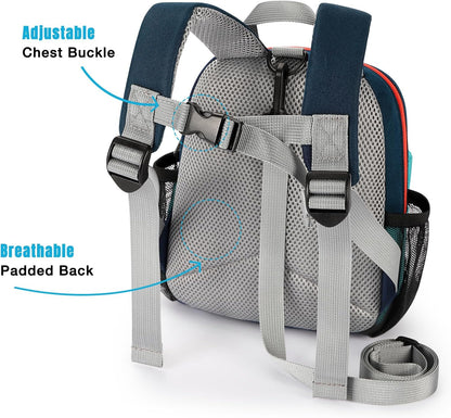 STEAMEDBUN Toddler Backpack Leash for 1-3: Backpack with Leash for Boys Girls - Anti-Lost Harness Backpack for Walking