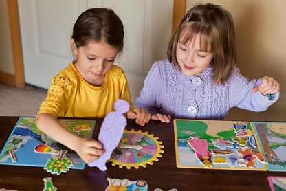 eeBoo Build a Robot Spinner Game - Award Winning Number Matching Robot Building Game, Screen-Free Fun for 2-4 Players, Kids Ages 3 and up