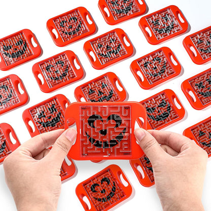 JellyArch 24 Pcs Maze Puzzle Cube Bulk Maze Game Puzzle Educational Cube Handheld Brain Teaser Puzzles Escape Room Party Favor Graduation Classroom Exchange Gift for Students Adult Teacher(Classical)