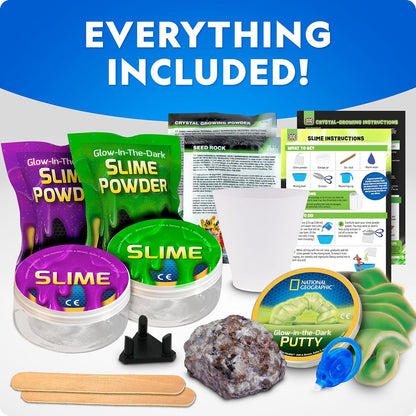 National Geographic Earth Science Kit – 100+ Science Experiments & Activities for Kids, Crystal Growing, Volcano Science Kit, Rock Collection, STEM Project Toy for Boys & Girls (Amazon Exclusive)