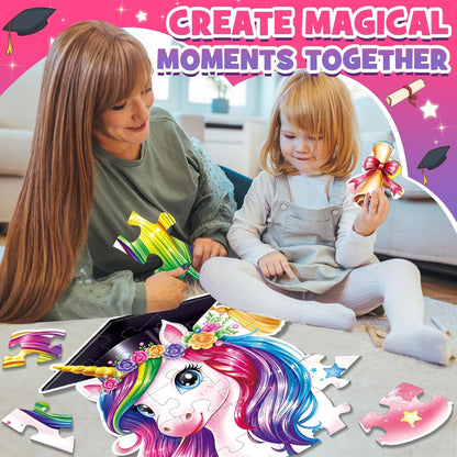 Snowman Floor Puzzle for Kids Age 4-8, 45PCS Jumbo Christmas Jigsaw Puzzle, Large 25.6" x 36.2" Winter Puzzle with Poster, for Kid Boy Girls
