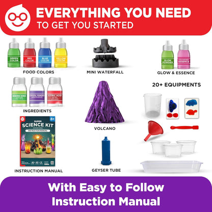 Doctor Jupiter My First Amazing Science Kit for Kids Ages 4-5-6-7-8 | STEM Toy with 100+ Experiments | Learning & Educational Projects