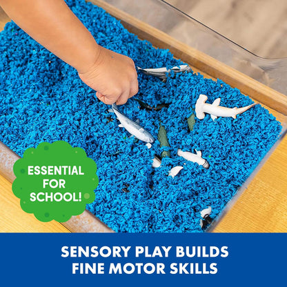 Educational Insights Pluffle(R) Sand 2-Pack - Sensory Bin Foam Set, No Mess Alternative to Sand Toys & Slime for Toddlers at Home or in the Classroom, Fun Sensory Table Filler, Gift for Kids Ages 3+