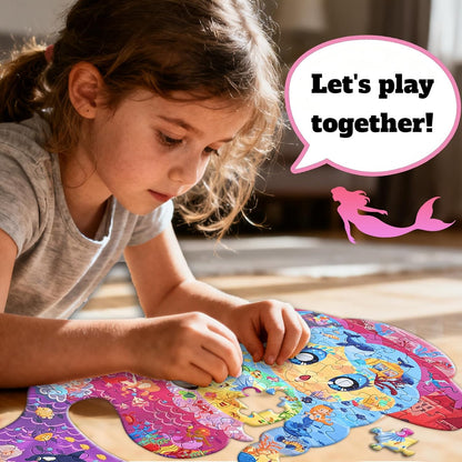 GIVEITALL Irregular Animal Puzzles for Kids Ages 4-6 6-8 8-10 10-12 Year Old,Panda Puzzle 180 Pieces Enlightening Floor Puzzle Game Creative Gifts for Boys Girls (Panda)