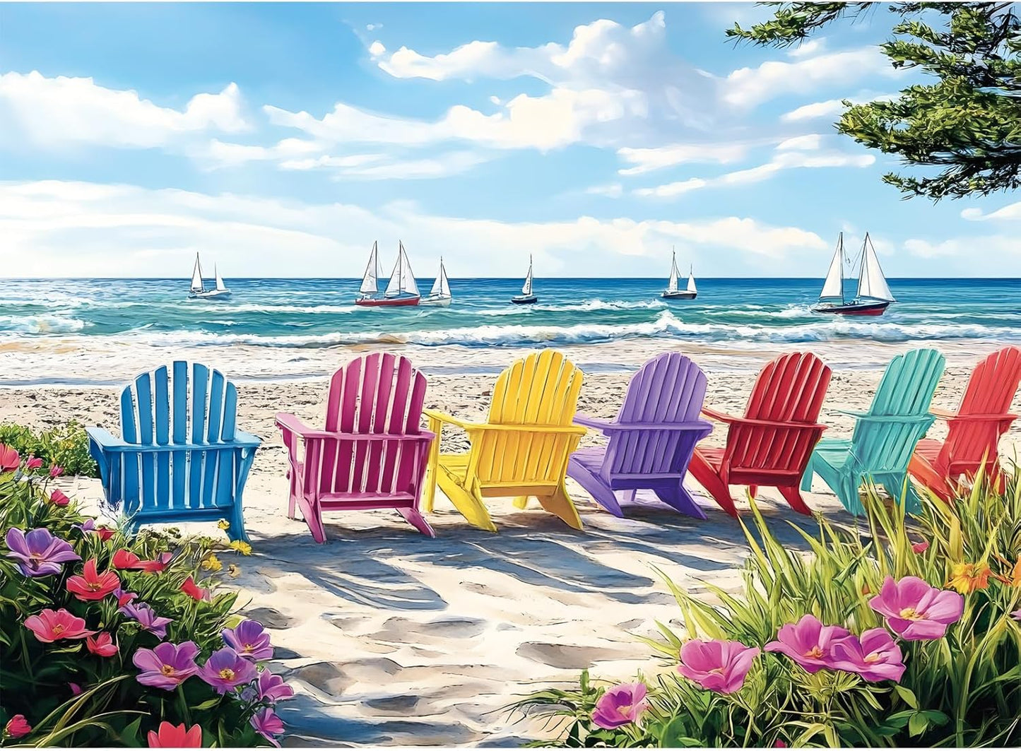 300 Piece Puzzles for Adults,Spring Jigsaw Puzzle for Kids Seniors,Puzzle with Letters on Back,Interlock Perfectly No Dust,Interlock Perfectly No Dust,Challenging Family Activity Game Gifts,20.5*15In