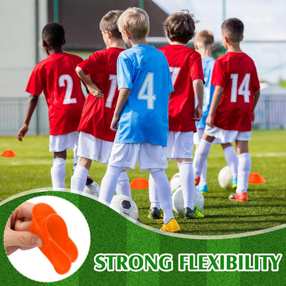 Hanaive 100 Pieces Mini Soccer Cones for Sport Drills 5 Inch Agility Disc Cones with Accessories for Kids Football Training