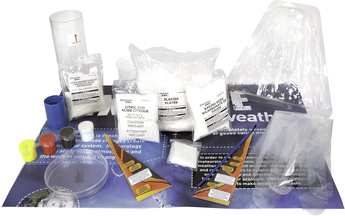 Discovery Extreme Weather STEM Science Kit, At-Home STEM Kits For Kids Age 12 And Up, Weather Experiment Kits for Young Scientists, DIY Volcano & Artificial Snow