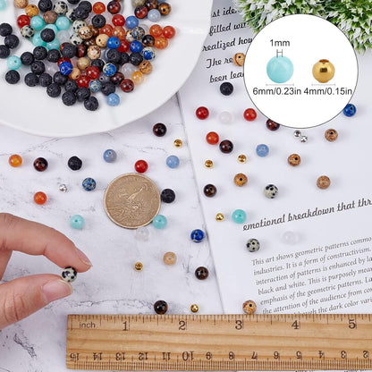 SUNNYCLUE 1 Box 300+Pcs DIY 10 Sets Solar System Bracelets Kit Universe Galaxy The Nine Guardian Planets Bracelet Necklace Tiger Eye Bead Natural Gemstone Beads for Jewelry Making Kits Craft