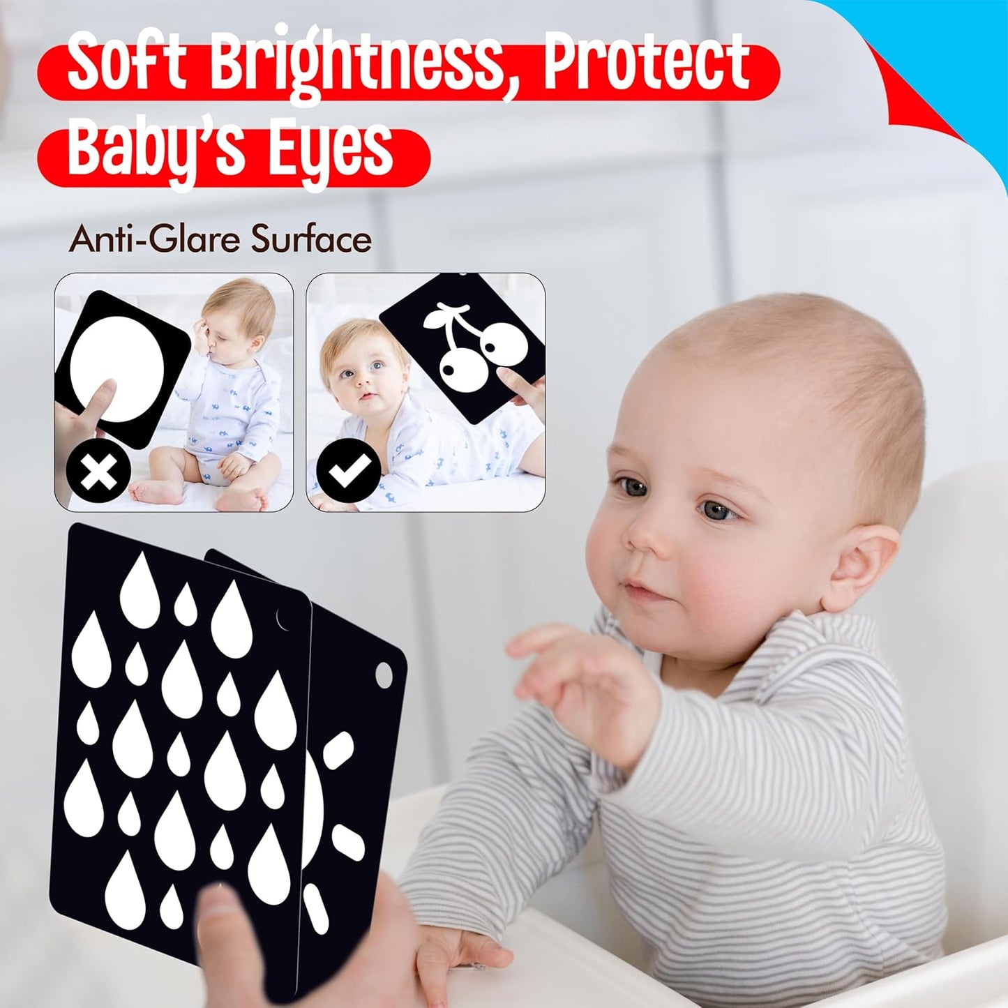 50 PCS Kid First Cognitive Flashcards,Double Sided Printed 7 in 1 Colorful Cards Alphabet,Numbers, Foods,Animals,Shapes,Colors with 3 Reclosable Rings,Learning Tool for Pre-K Kindergarten Toddlers